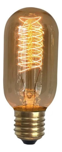 Lâmpada Filamento Carbono Vintage Retrô T45 40w 220v E27 Cor da luz Branco-quente