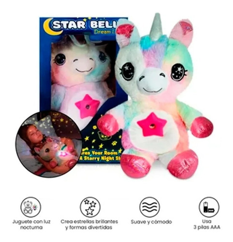 Peluches Unicornios Proyector De Luces Para Niños Y Niñas