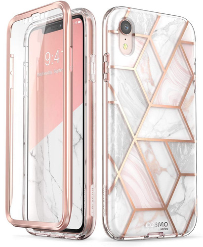 Funda Con Mica Para iPhone XR 6.1 I-blason Cosmo Marmol