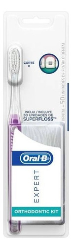 Kit Orthodontic Oral-b Expert Cepillo V + 50 Hilos Superflos