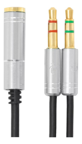 Adaptador Splitter Cable Convertidor Micrófono Audífono 3.5