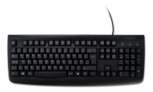 Imagen 2 de 6 de Teclado For Life Lavable Alámbrico Negro Kensington