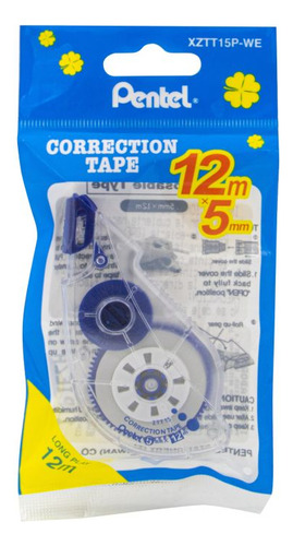 Pack 10pz Cinta Correctora Pentel 5 Mm X 12 M.
