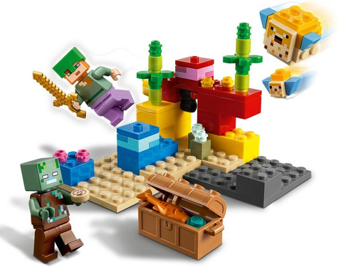 Lego® Minecraft - El Arrecife De Coral (21164) Cantidad de piezas 92