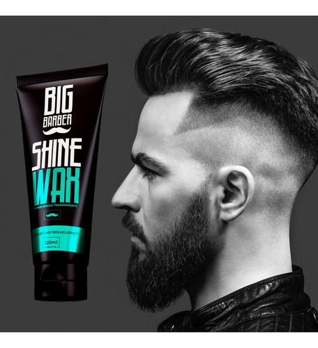 Cera Capilar Shine Wax Big Barber 120g Extra Forte Kit 6 Und