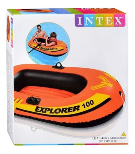 Bote Inflável Explorer 100 Intex Até 55kg - Barco Infantil
