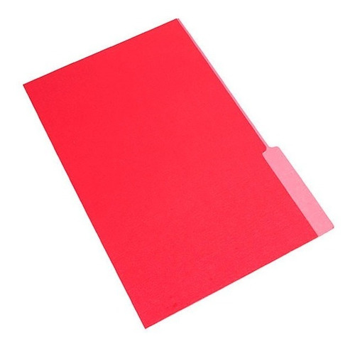 Carpeta Interna Interior Nepaco X 100 Unid Color Rojo