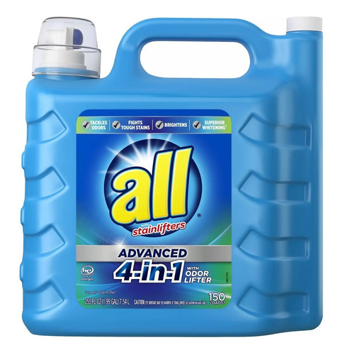 Detergente Líquido Para Ropa All Advanced  4en1 150 Cargas