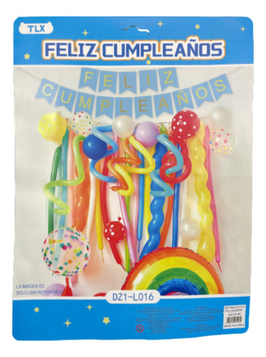 Set Guirnalda + Globos Multicolor