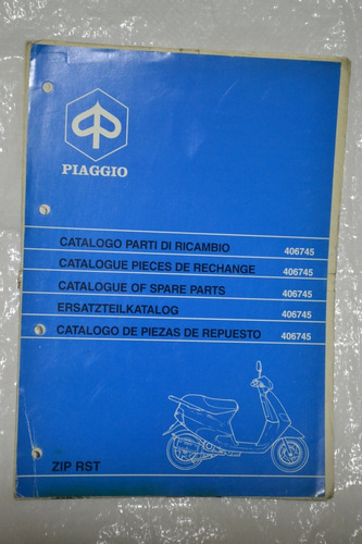 Catalogo Piezas Repuestos 406745 Piaggio Zip Rst Allsales