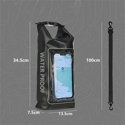 Bolsa Impermeable De 2 Litros Para Kayak, Senderismo, Surf,