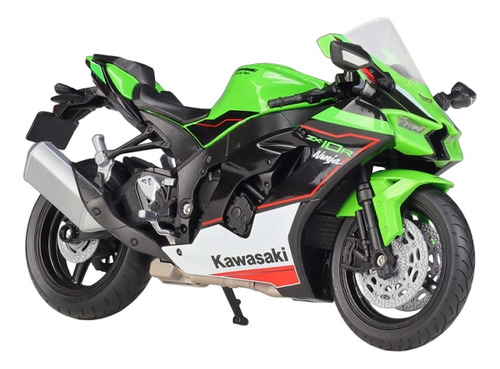 Welly Kawasaki Ninja Zx-10r Miniatura Metal Moto Con Soporte