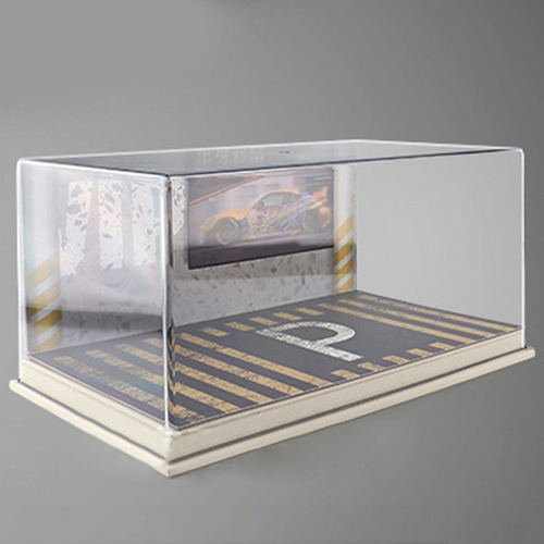 M Vitrine De Carro Fundido Em Escala 1/24 Com Capa De Branco