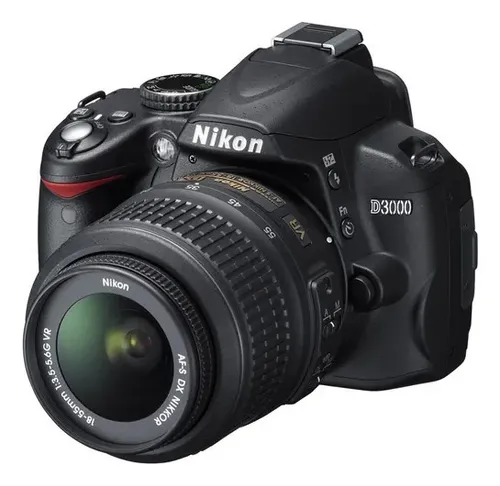 Câmera Digital Nikon D3000 Slr Com Lente Vr De 18-55 Mm Preto