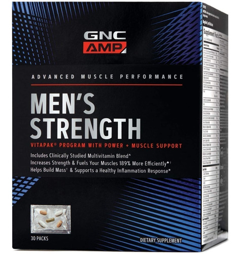 Gnc Amp Strength Vitapak 30pack ,