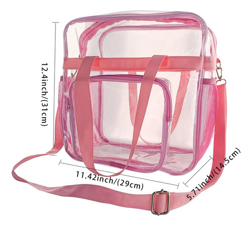 Oneart Bolsa Transparente Para Estadio, 12 X 6 X 12 Pulgadas