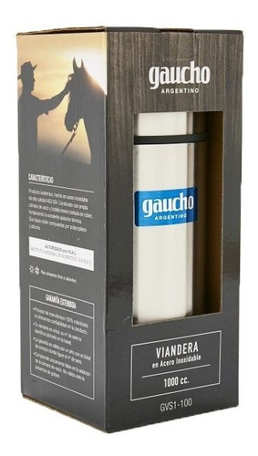 Imagen 4 de 8 de Vianda Gaucho Argentino Gvs 1-100 De Acero Inoxidable 1 Lt.