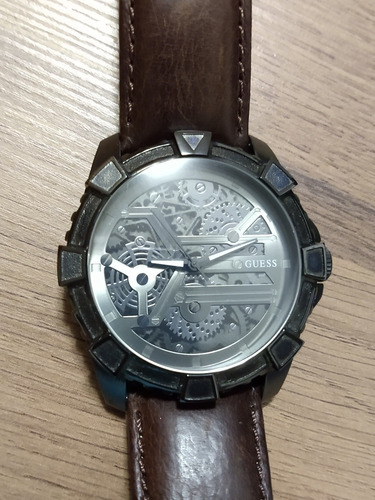 Relógio Guess Masculino Original Pulseira De Couro