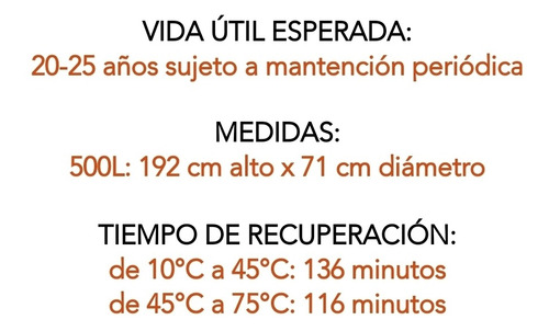 Termo Electrico 500 Litros 380v 100% Nuevo