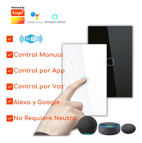 Kit Sensor Movimiento+interruptor Wifi, Control Luces Smart