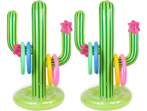 Cactus Inflable Anillo Lanzar Juegos De Fiesta De Verano, Ju