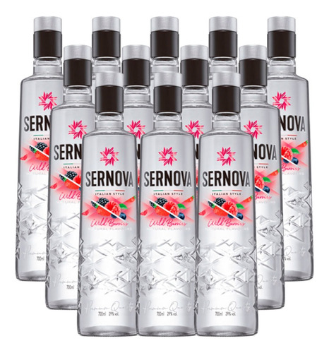 Vodka Sernova Wild Berries 750 Ml X12