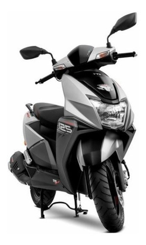 Imagen 4 de 25 de Scooter Automatico Tvs Ntorq 125 Gris Creditos C/ Dni Cuotas