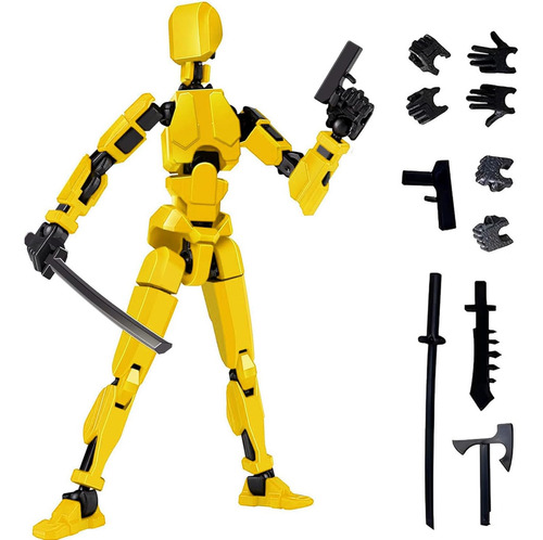 Figura De Acción T13 - Robot 3d Articulado Lucky 13
