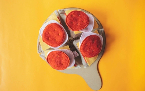 Kit Comidas De Tela Juguete Vs Modelos Cocina - Olivetta Pizza