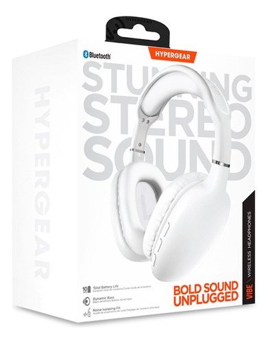 Audífonos Bluetooth Hypergear Color Blanco