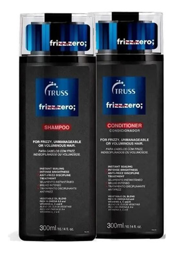 Kit Duo Truss Frizz Zero Shampoo 300ml + Condicionador 300ml