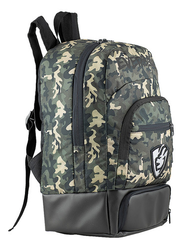 Mochila Térmica Fitness Lancheira Marmita Frasqueira Dieta Academia Top Everbags Camuflada Verde