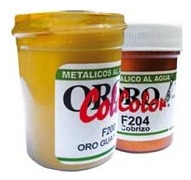 Pintura Metalico Al Agua Plata Oro Color 22ml