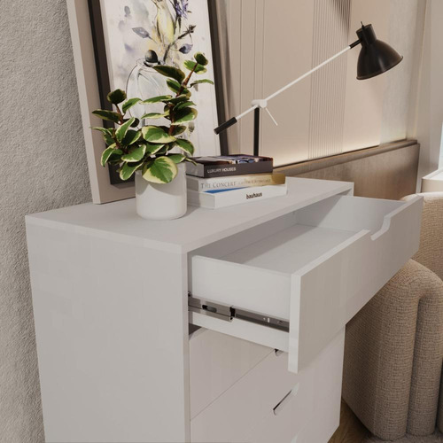 Cômoda 5 Gavetas 80cm Alice Cor Branco
