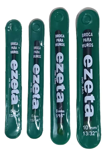 Juego Set Mechas Widia Ezeta 6-8-10-12mm (4 Unid Total)