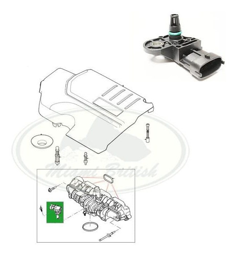 Air Charge Pressure Sensor Jaguar F-type Xe Range Xf Oem