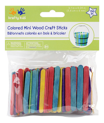 Krafty Kids 203756 Cw497 Craftwood Mini Bastones Artesanales