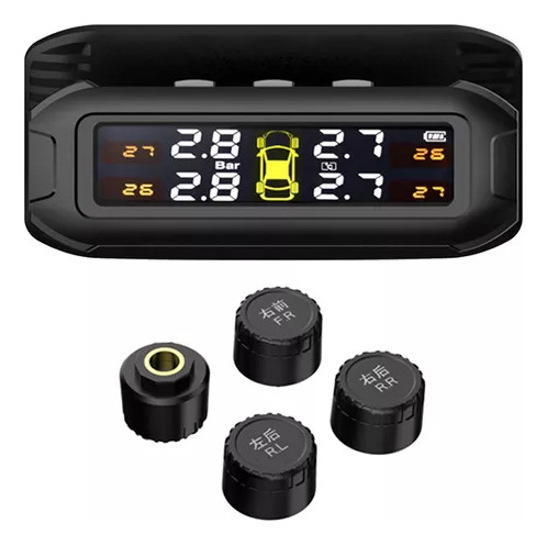 Monitor De Neumáticos De Cristal Líquido Solar Tpms Para Aut