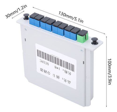 Splitter Divisor De Fibra Optica 1x8 Ftth (1) Apc X (8) Upc