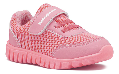 Tenis Para Niña Bubble Gummers Cómodo Ligero Textil Transpirable Hit Coral