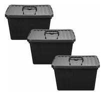 Comprar Cajas Organizadoras Plásticas Grandes X3 Unidades 38x28x22