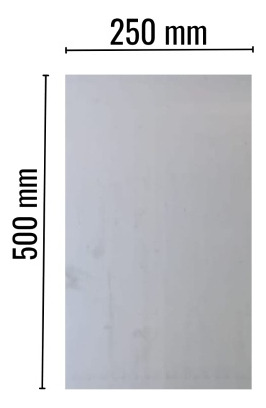 Placa Inox 304 Medidas 500 X 250 Mm X 3mm Espessura