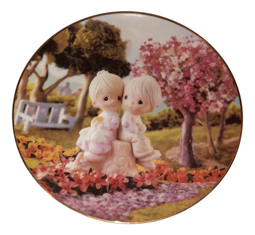 Plato Decorativo Precious Moments Love One Another Porcelana