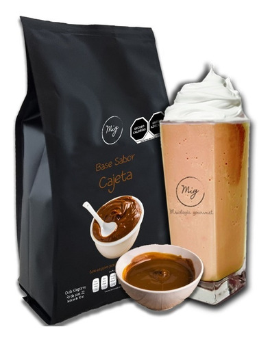 Base Frappé Sabor Cajeta 1 Kg Bebida - Insumo Para Cafetería