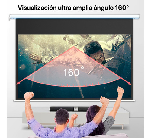 Pantalla Para Proyector Ecran Manual 120 Pulgadas H120m