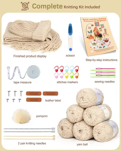 Kit De Tejer Katech Para Principiantes - Hilo Y Agujas