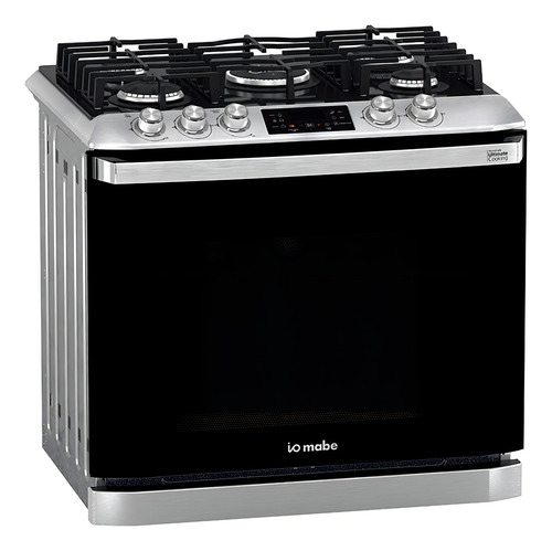 Estufa Empotre 80cm Inox Vidrio Negro Io Mabe Io8086gegss0