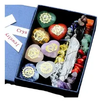 Comprar Reiki Corazon 7 Piedras Naturales , Collar Cuarzo Y Pulsera