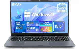 Bmax Laptop 15.6, 16gb Ddr4 Ram 512gb Ssd, Procesador Intel
