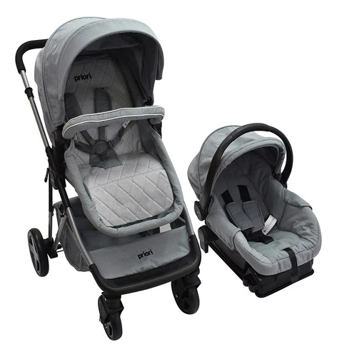 Coche Para Bebé Maddox 4 En 1 Gris - Priori